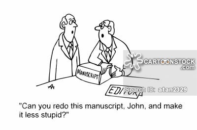 'Can you redo this manuscript, John, and make it less stupid?'